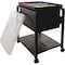 Advantus Folding Mobile File Cart, 14-1/2"x18-1/2"x13-1/2", BK/CL AVT55758 - alternate 1
